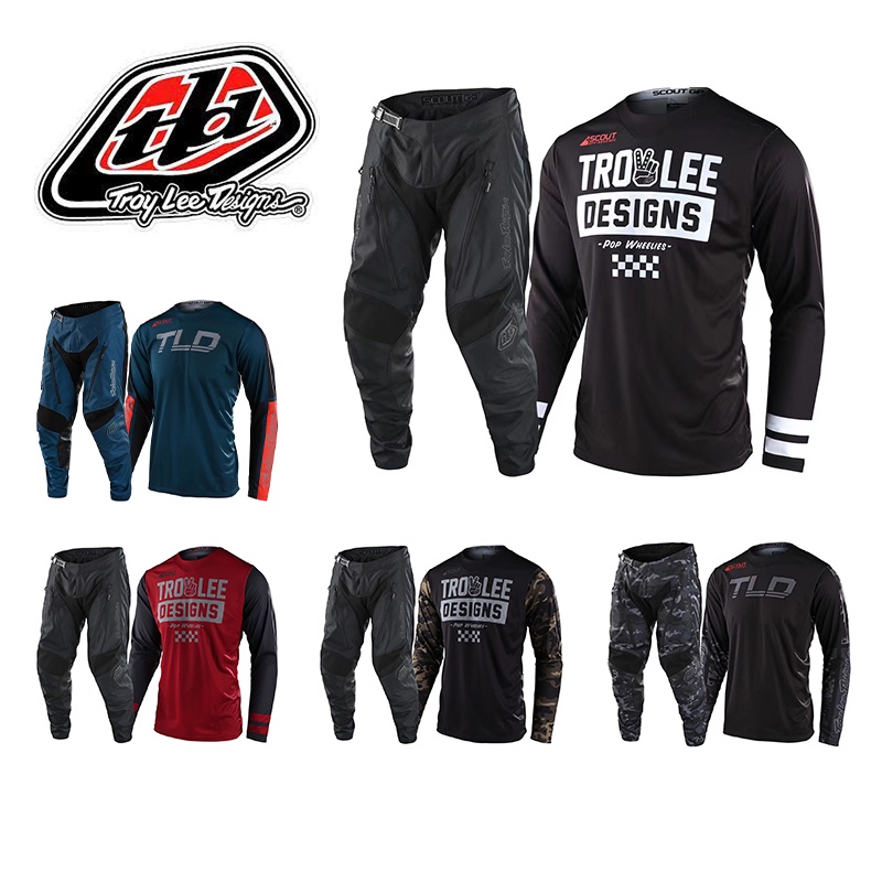 5 color New arrival TLD Racing Gear Set MTB Motocross Jersey and pants ...