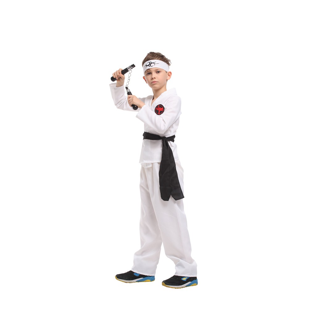 Sports Karate Taekwondo Black Belt Costume for Boy Kids Children ...