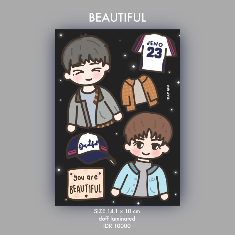 Nct STICKER 2021 Beautiful Universe - Jeno Jaemin | Shopee Philippines