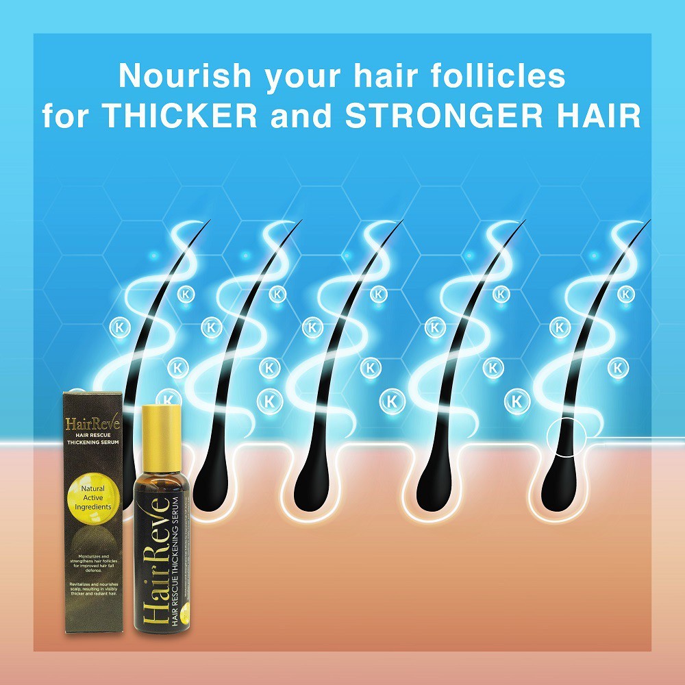 HairReve Hair Rescue Thickening Serum (Expiry 10/2023) Shopee Philippines