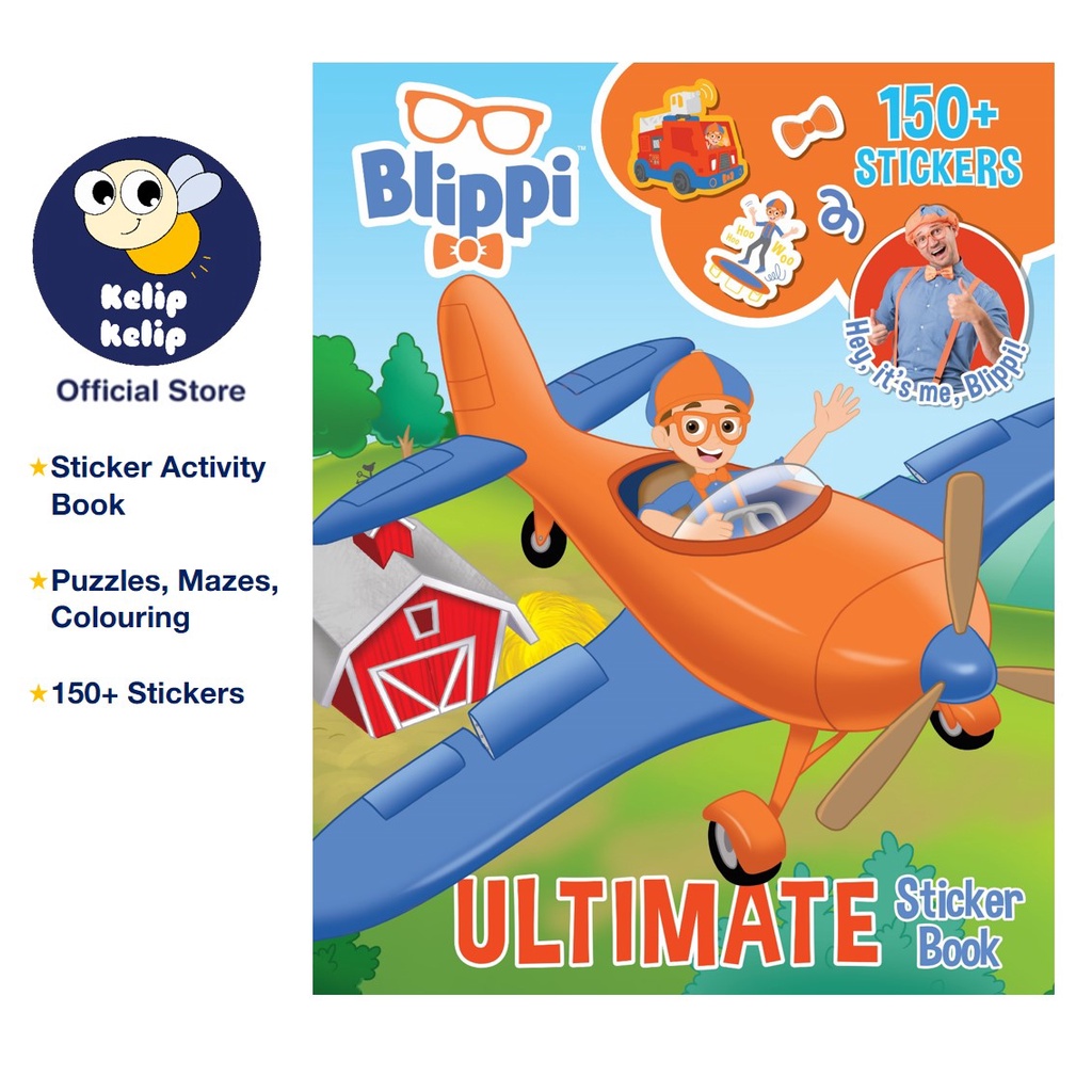 Blippi Ultimate Sticker Book With 150+ Stickers Puzzles Mazes ...