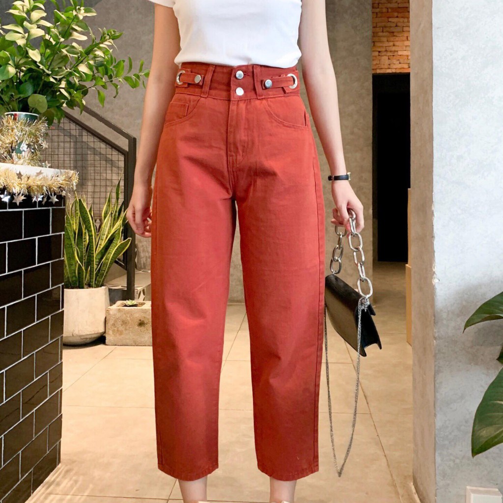 Women's BAGGY Khaki Pants With High Back To The Navel / High-Class 2 ...