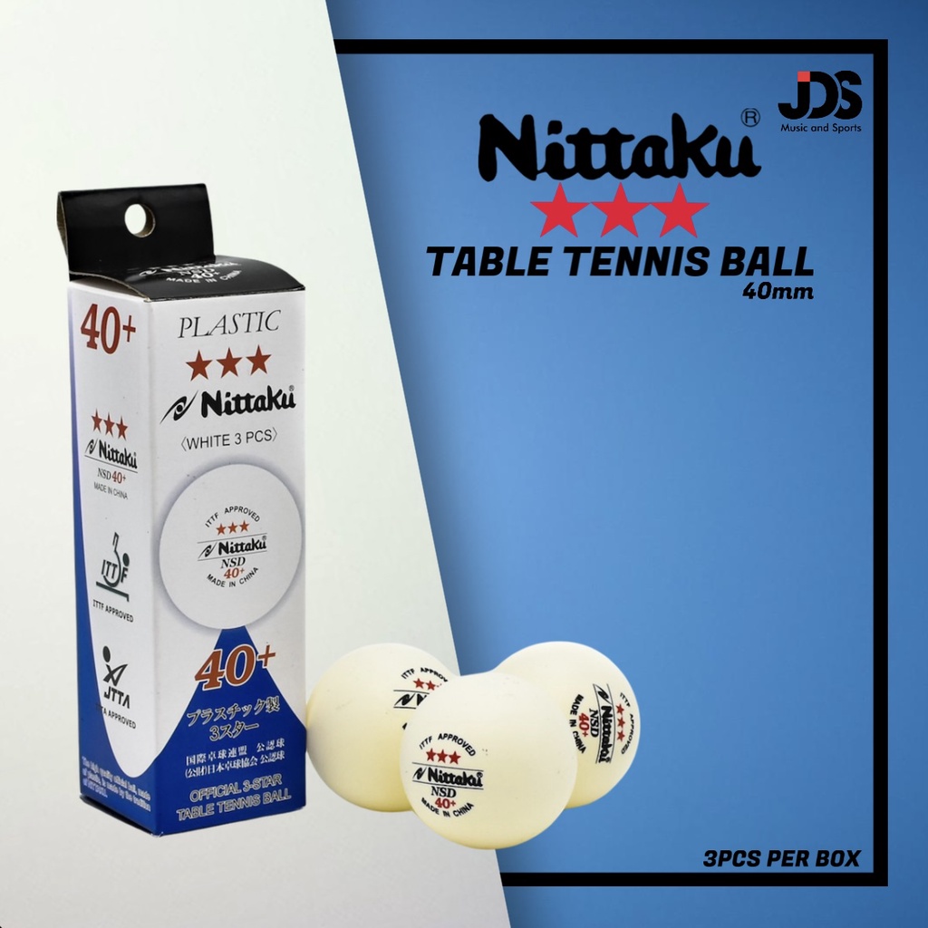 Authentic Nittaku 3Star 40+ Table Tennis Ball Shopee Philippines