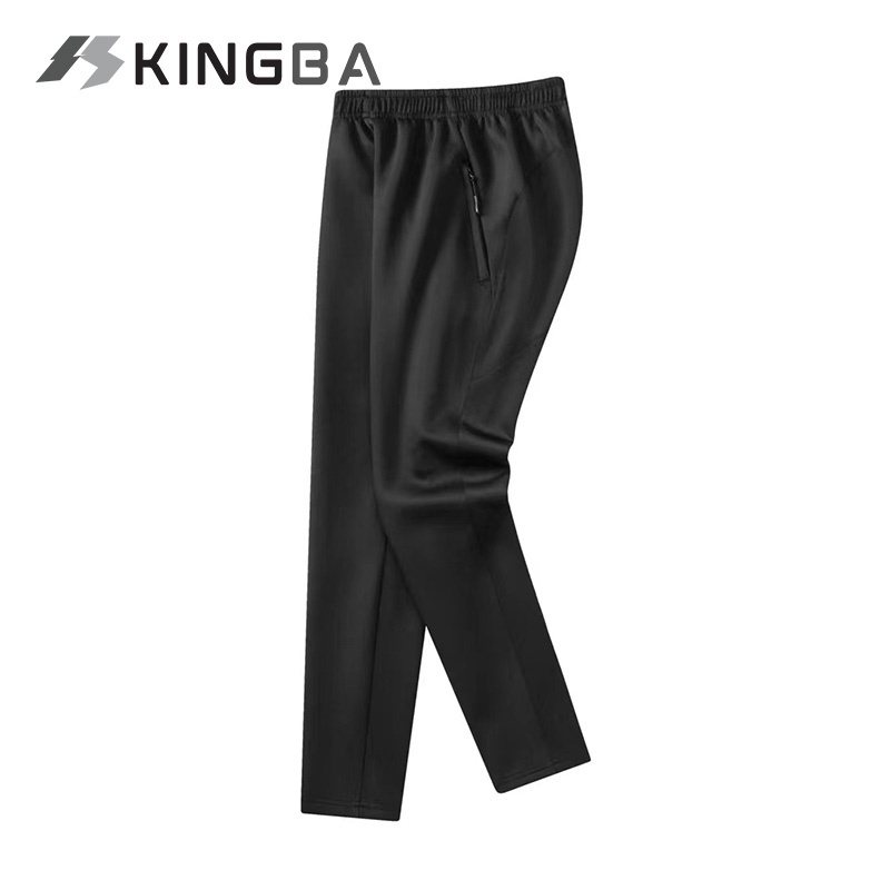 KINGBA Men Sports Jogger Pants Training Pants With Zipper Pocket