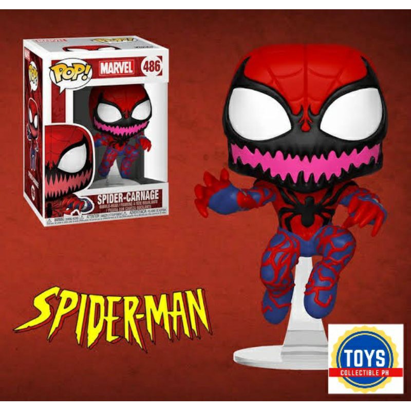 Carnage spiderman on sale funko pop