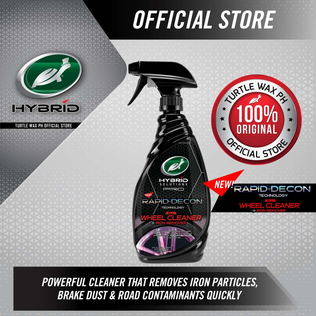 TURTLE WAX | Hybrid Solutions Pro Rapid Decon Technology All Wheel Cleaner  + Iron Remover - 23oz