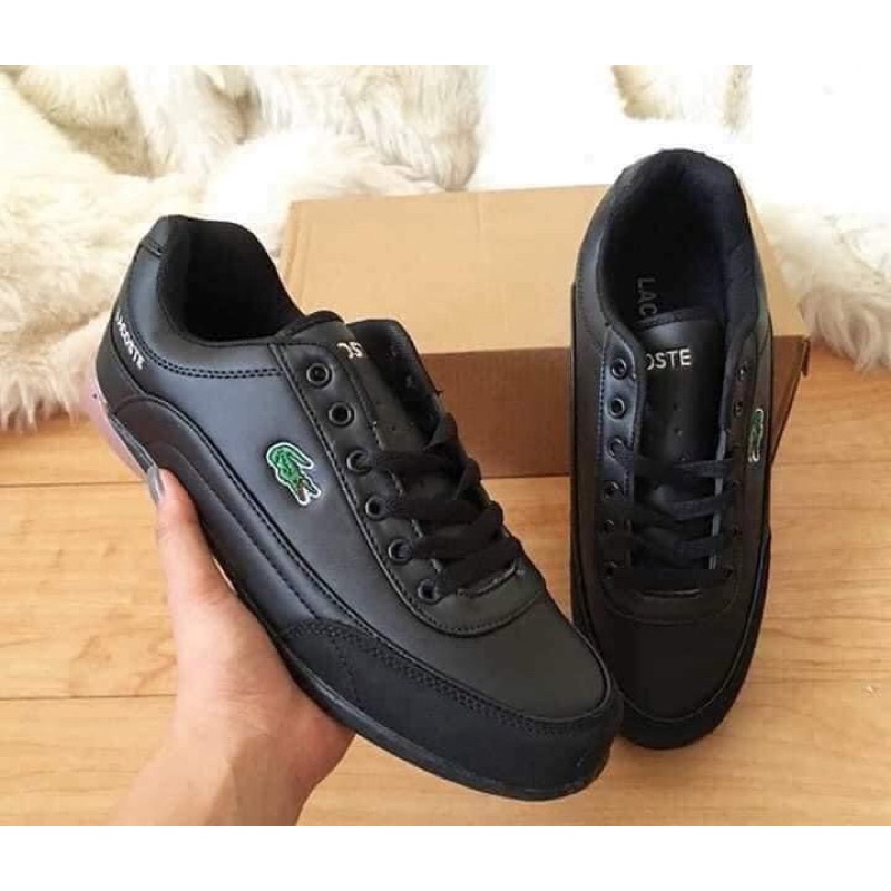 Lacoste on sale leather shoes