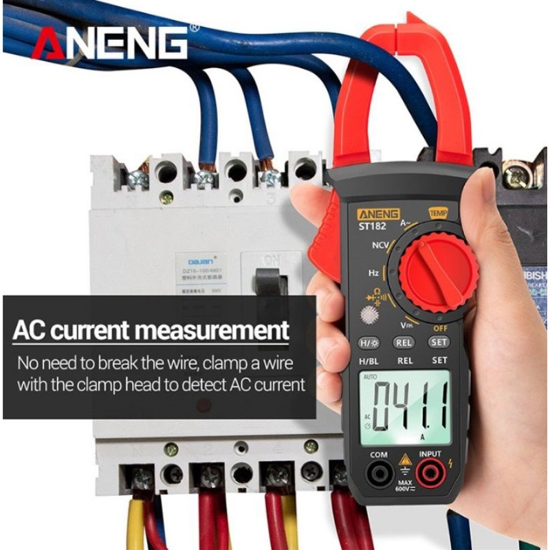 ANENG ST182 Digital Clamp Meter AC Current Multimeter DC/AC Voltage