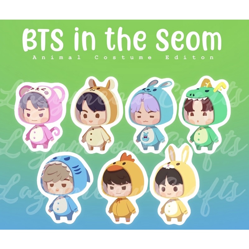 BTS in the Seom Sticker Pack | Animal Costume Edition | Shopee Philippines