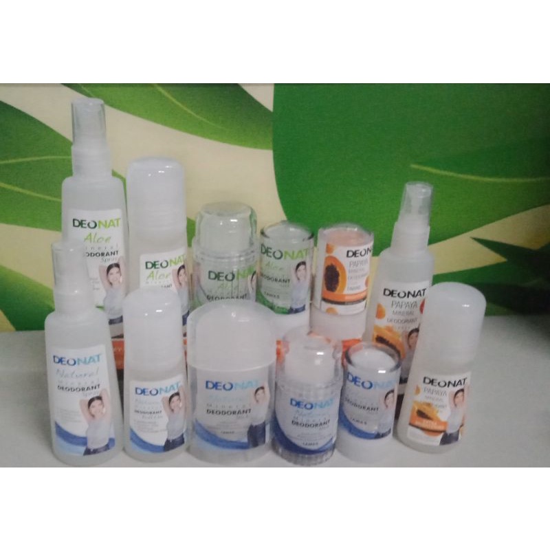 Deonat Natural Mineral Deodorant Rollon,Spray and Stick Shopee Philippines