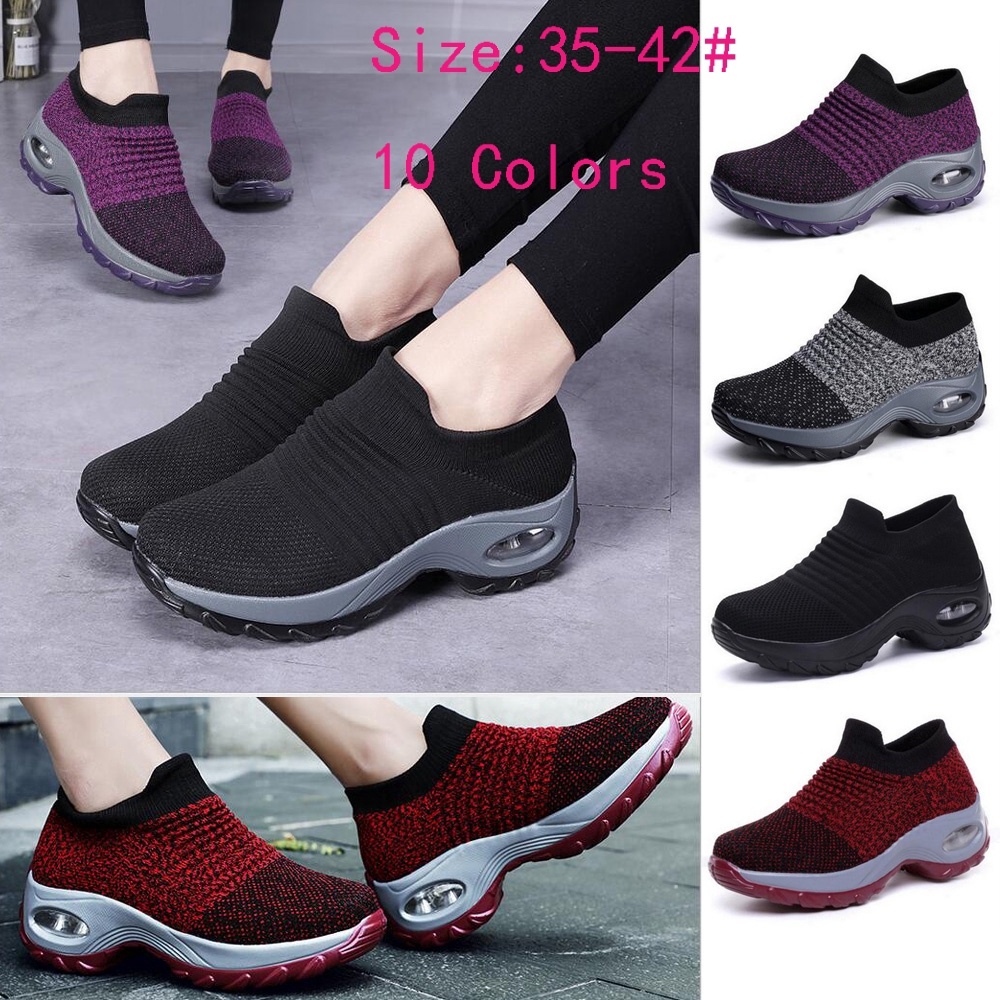 New Sneakers women Shoes Running Platform Fashion Slip on Casual Shoes