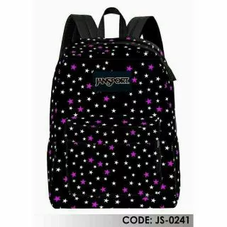 JANSPORT SUPERBREAK BACKPACK WHITE PINK WORLD OF HEARTS