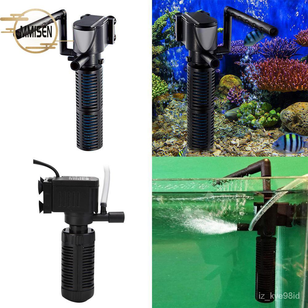 MMISEN Mini Goldfish Tank Filter Aquarium Water Filtration Oxygen Pump Submersible Pump PTZK