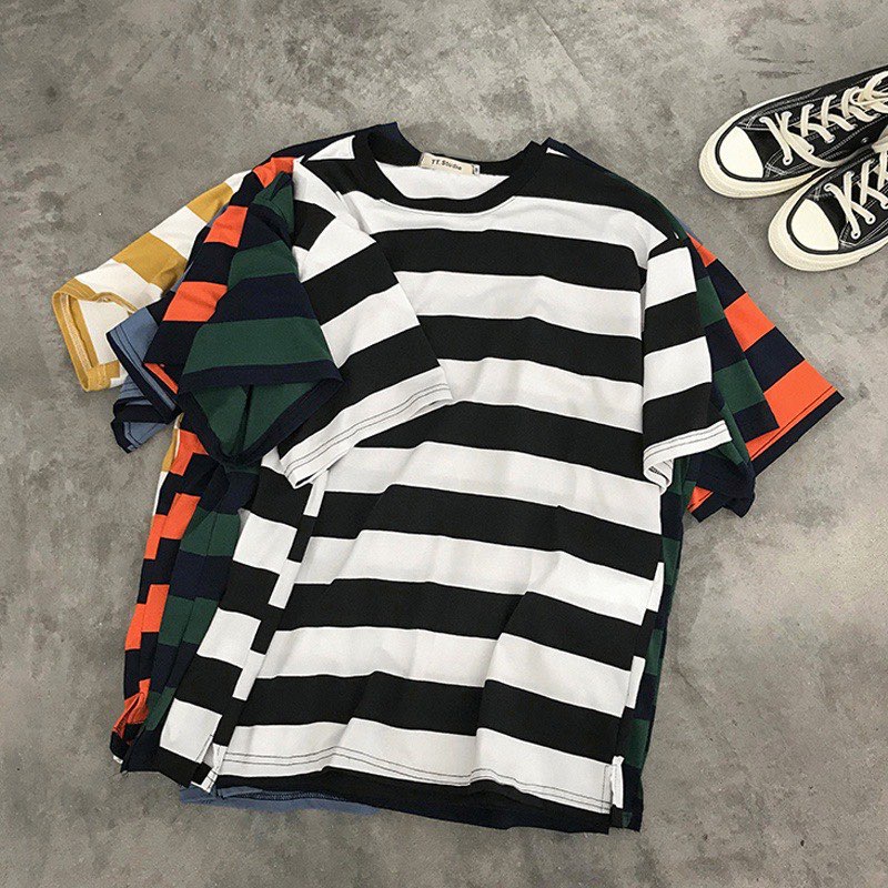 Black and white striped shirt philippines sale