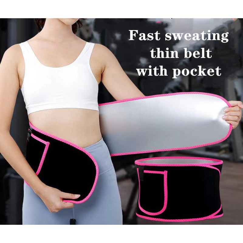 Women Sweat Body Shapewear Belt Waist Trainers Sports Belt Fitness