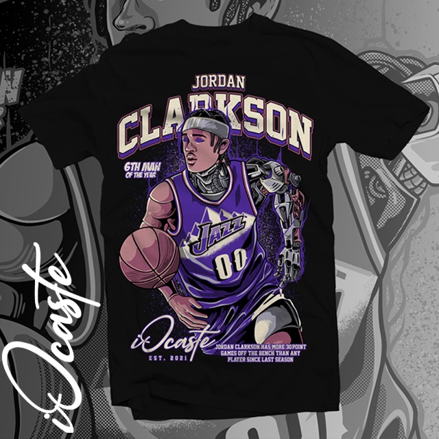 Vintage 90s Basketball Bootleg Style T-shirt Jordan Clarkson 