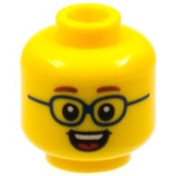 Lego Minifigure Head - Yellow Male Single Print | Shopee Philippines