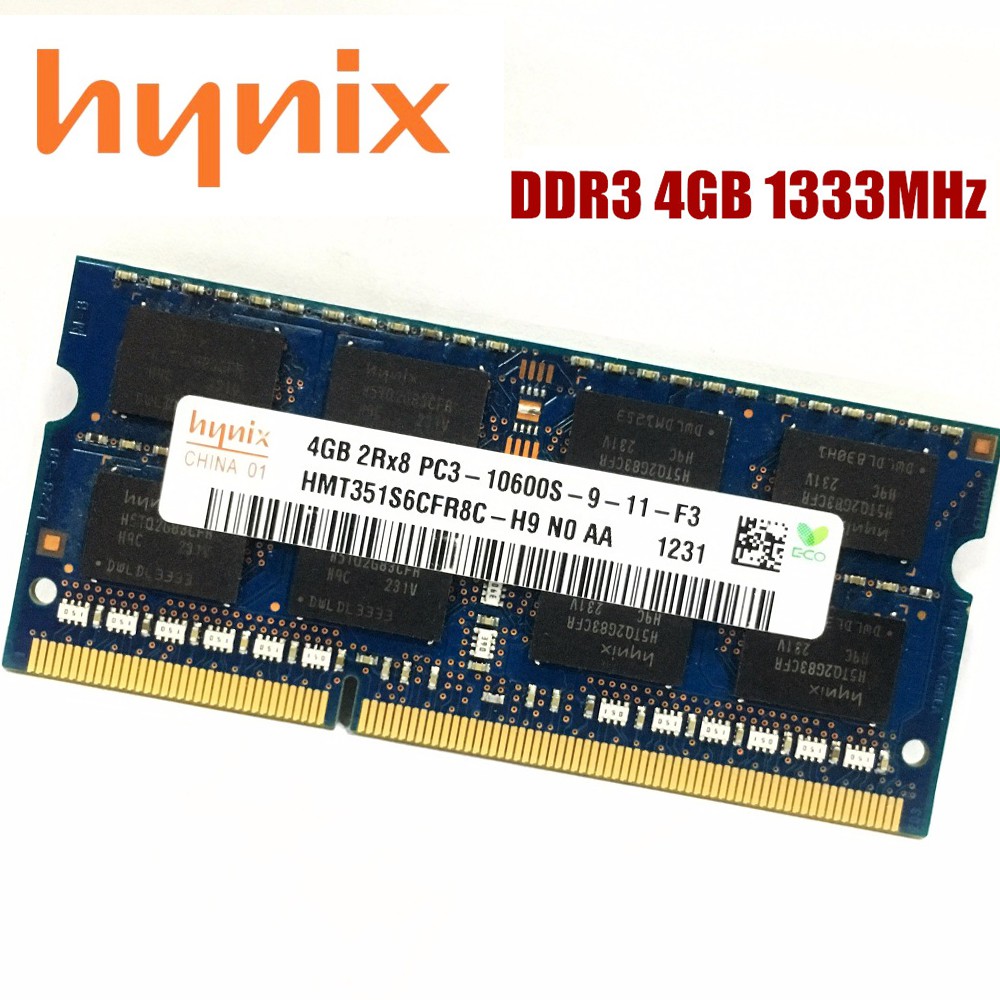 Hynix Laptop RAM 4GB 8GB DDR3 1333MHz 1600MHz chipset port NB con