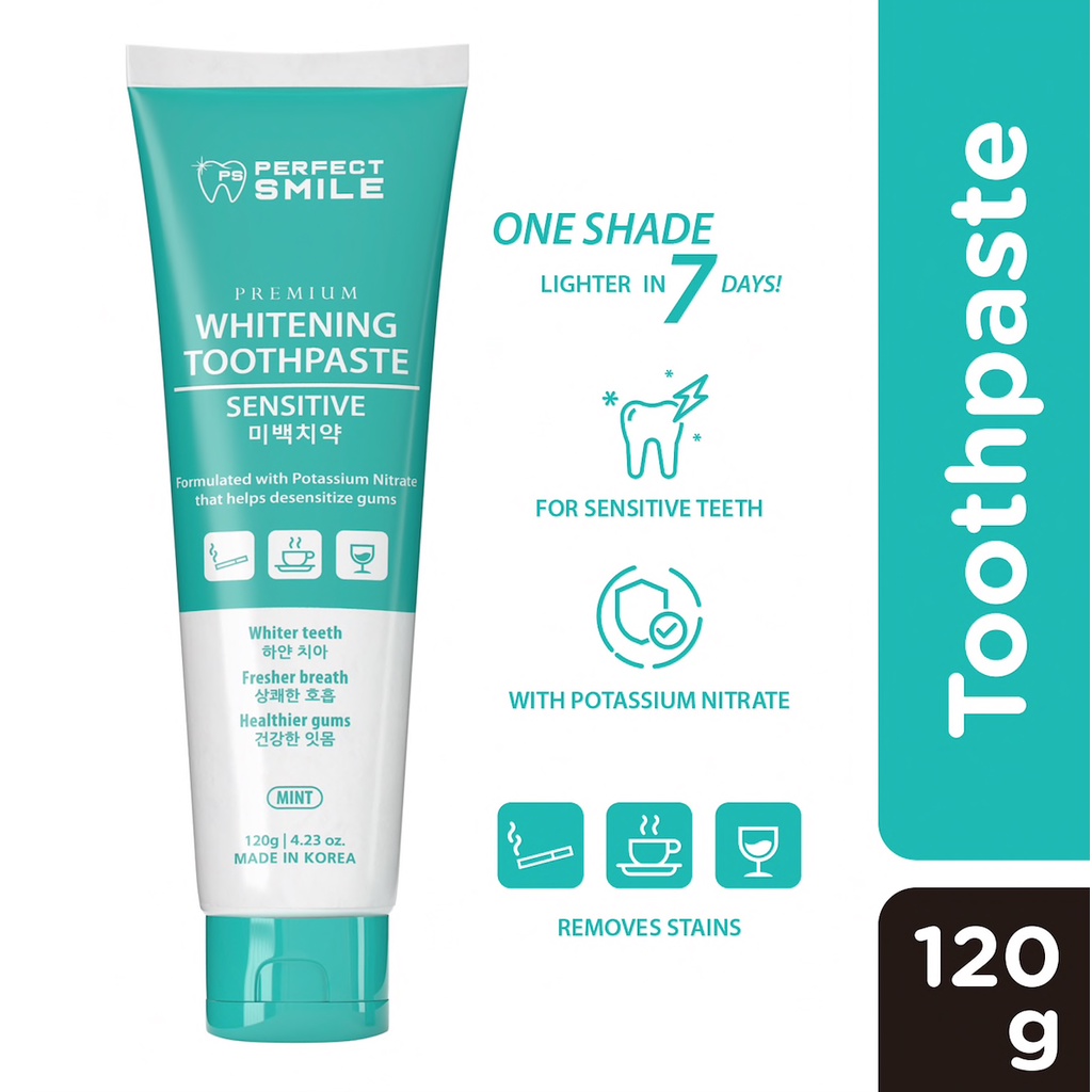 PERFECT SMILE Whitening Toothpaste Sensitive 120g | Shopee Philippines