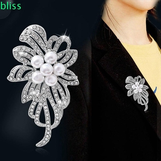 Cheap 1PCS Anti Exposed Pearls Crystal Brooch Decoration Waist Tighting  Clap Clothing Pins Waistband Pin