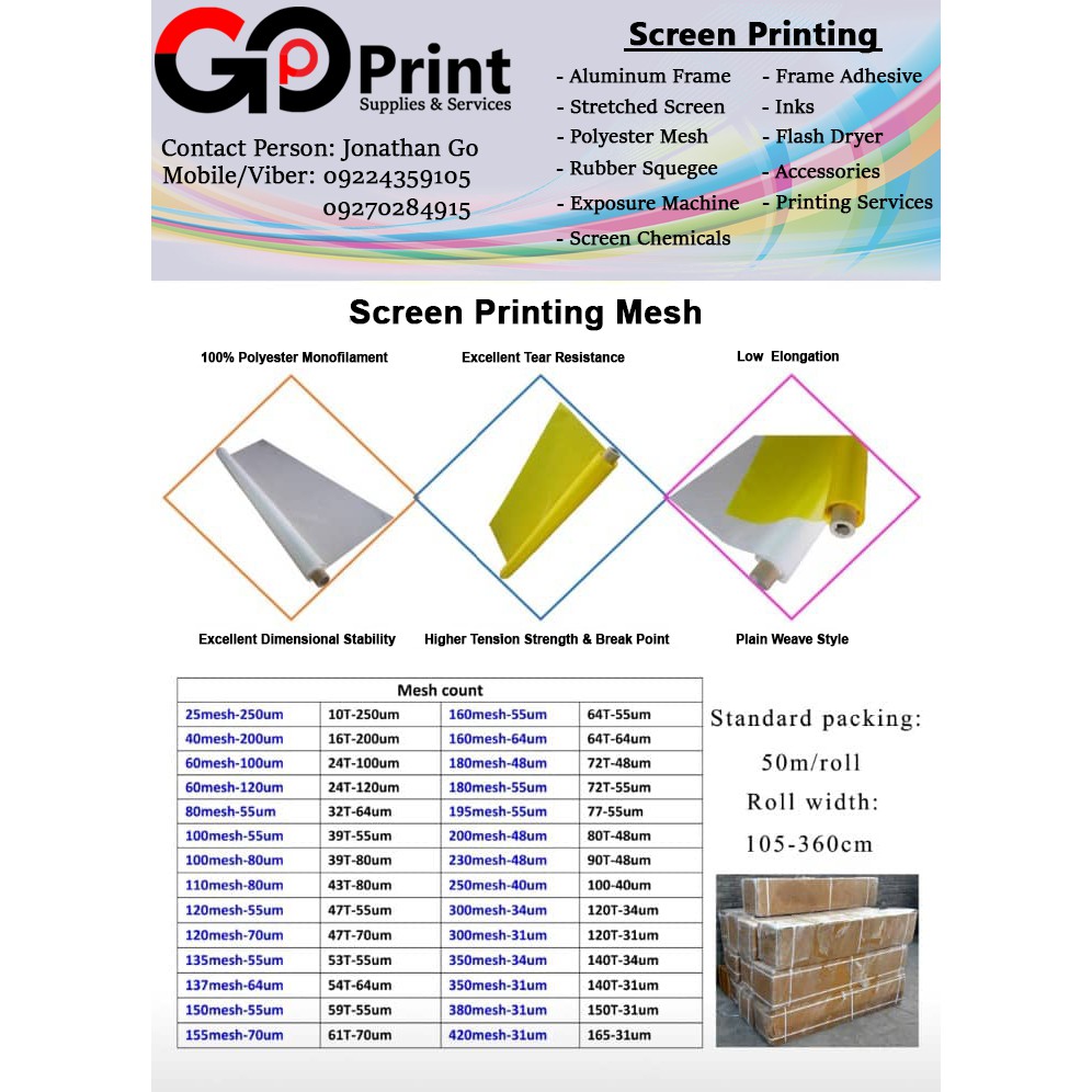 Screen printing outlet prices