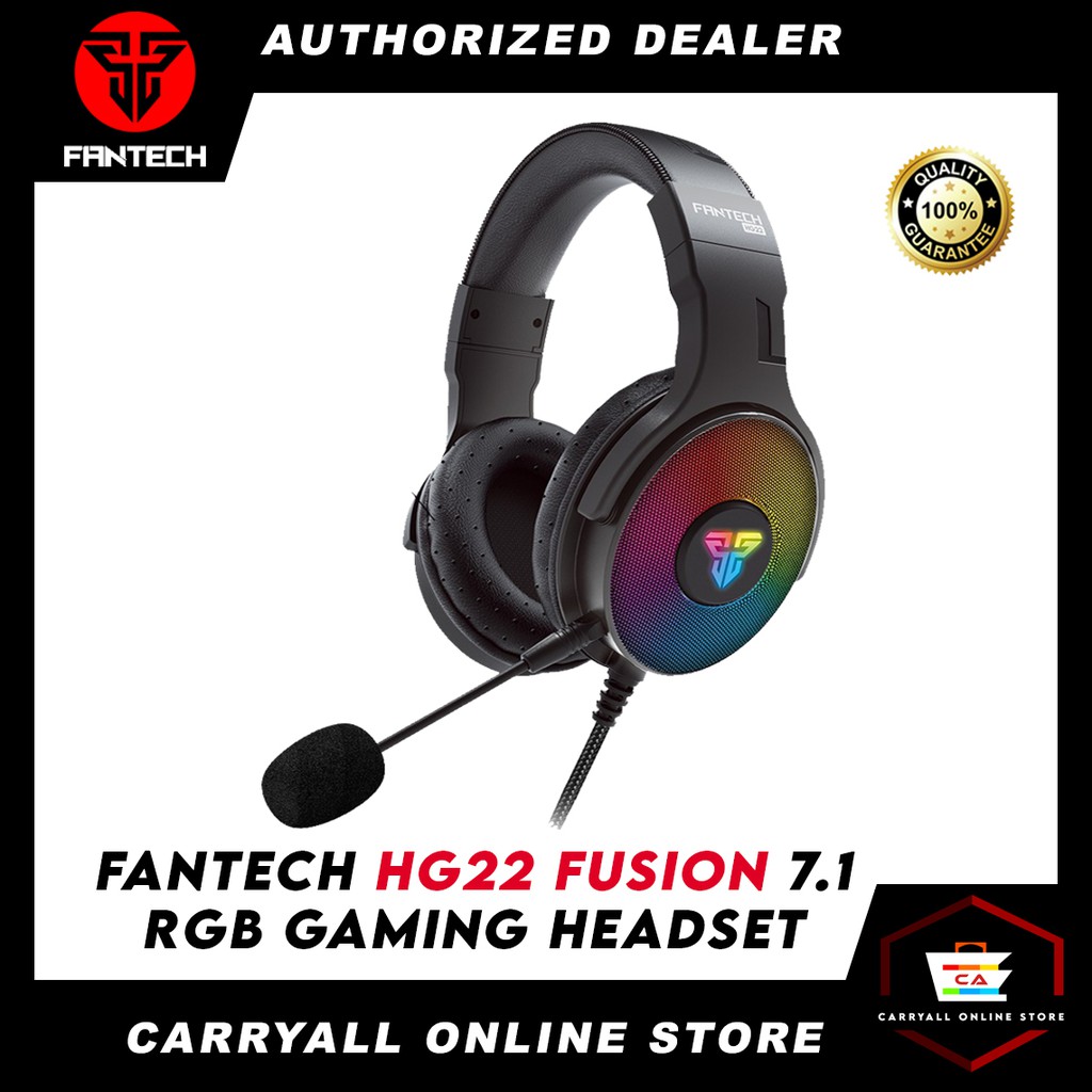FANTECH HG22 Fusion Virtual 7.1 Surround Sound RGB Gaming Headset ...