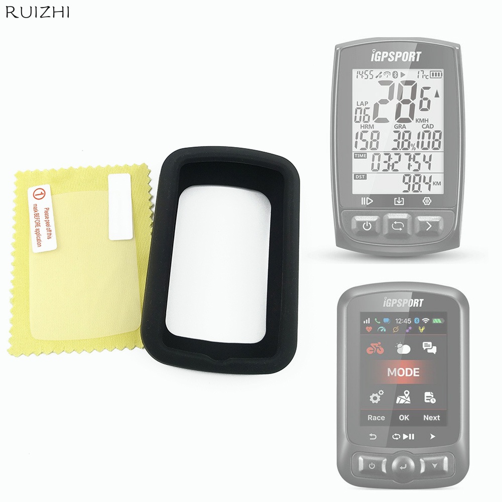 Silicone Soft Case Screen Protector Film Cover For iGPSPORT iGS