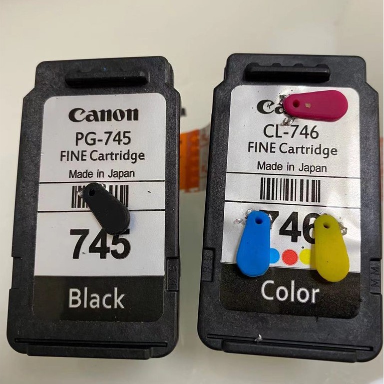 Canon Pg 745 Cl 746 Cartridge Refillable Add Ink Pixma Mg2400 Mg2470 Mg2570 Mg2580 Mg2970 Ip2870 