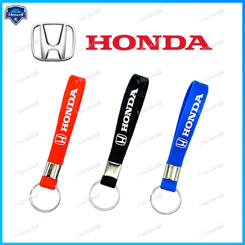 Fashion Silicone Car Motor Keychain Ring Holder with Honda logo ...