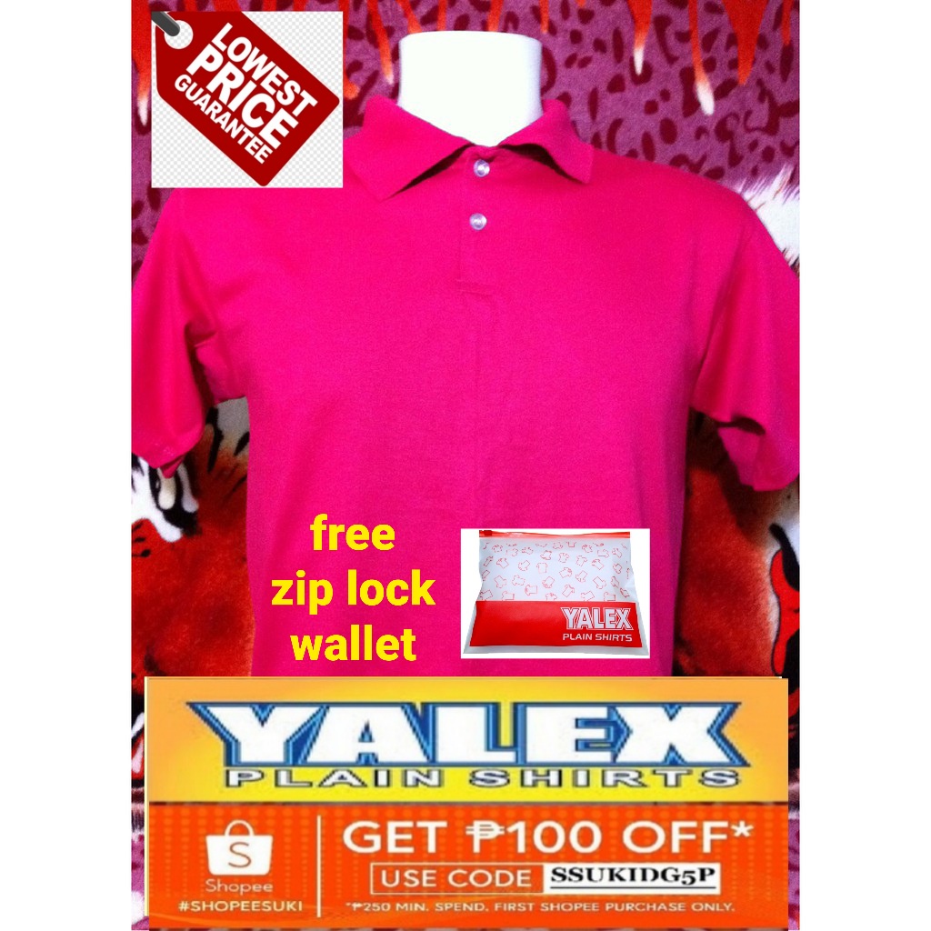 Yalex Polo Shirt Color Chart