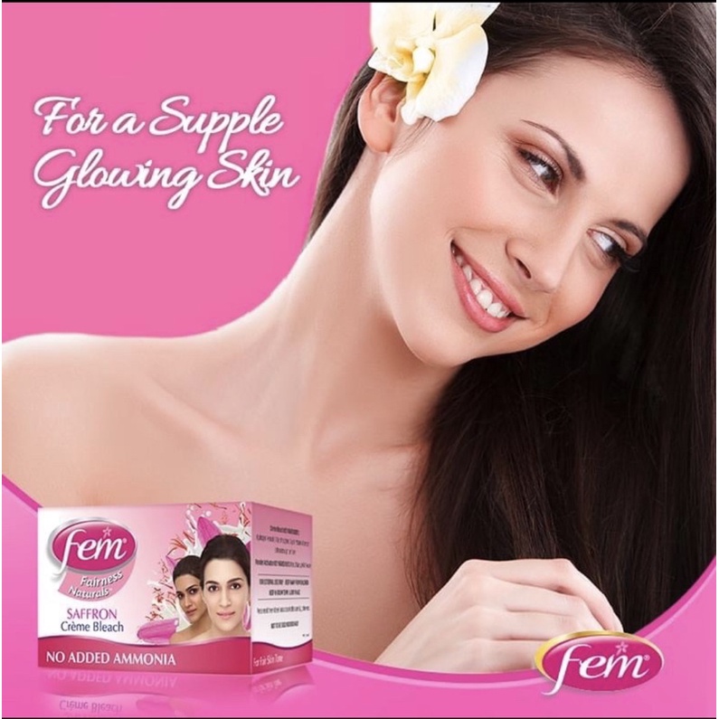 FEM Fairness Naturals Saffron Bleach with milk & vitamin E enriched