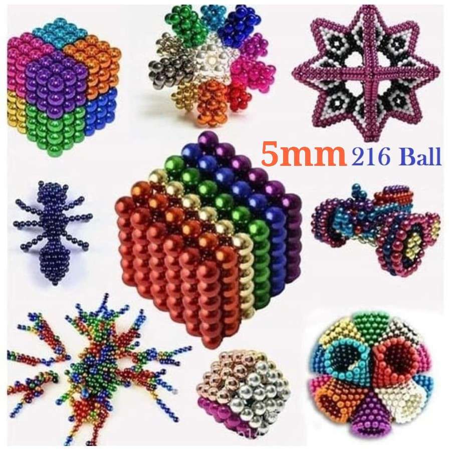 play tent 216 Pcs Color Magnetic Ball 5mm Colorful Buckyballs