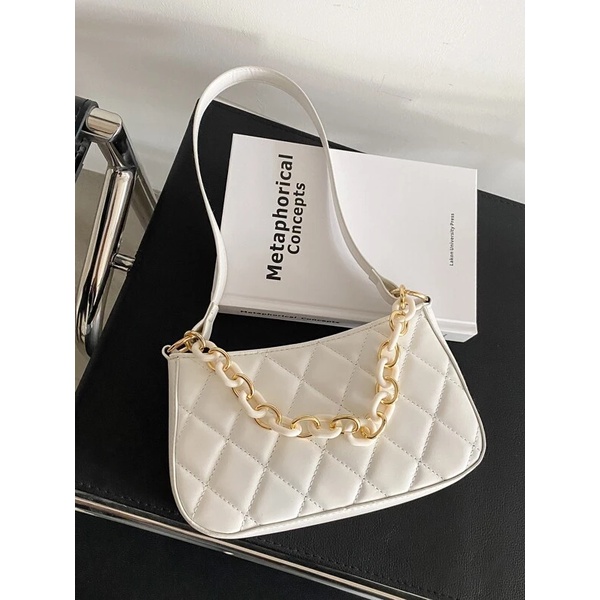 Baguette bag online white