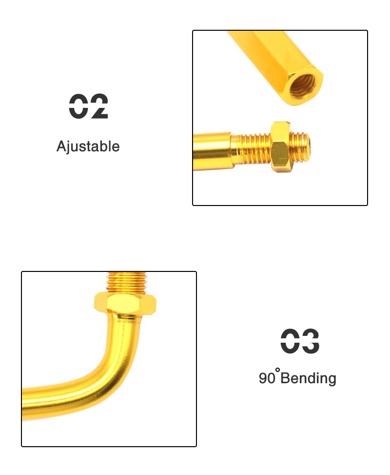 Motorcycle 90 Degree Throttle Cable Adjuster Bendy Cable Guide ...