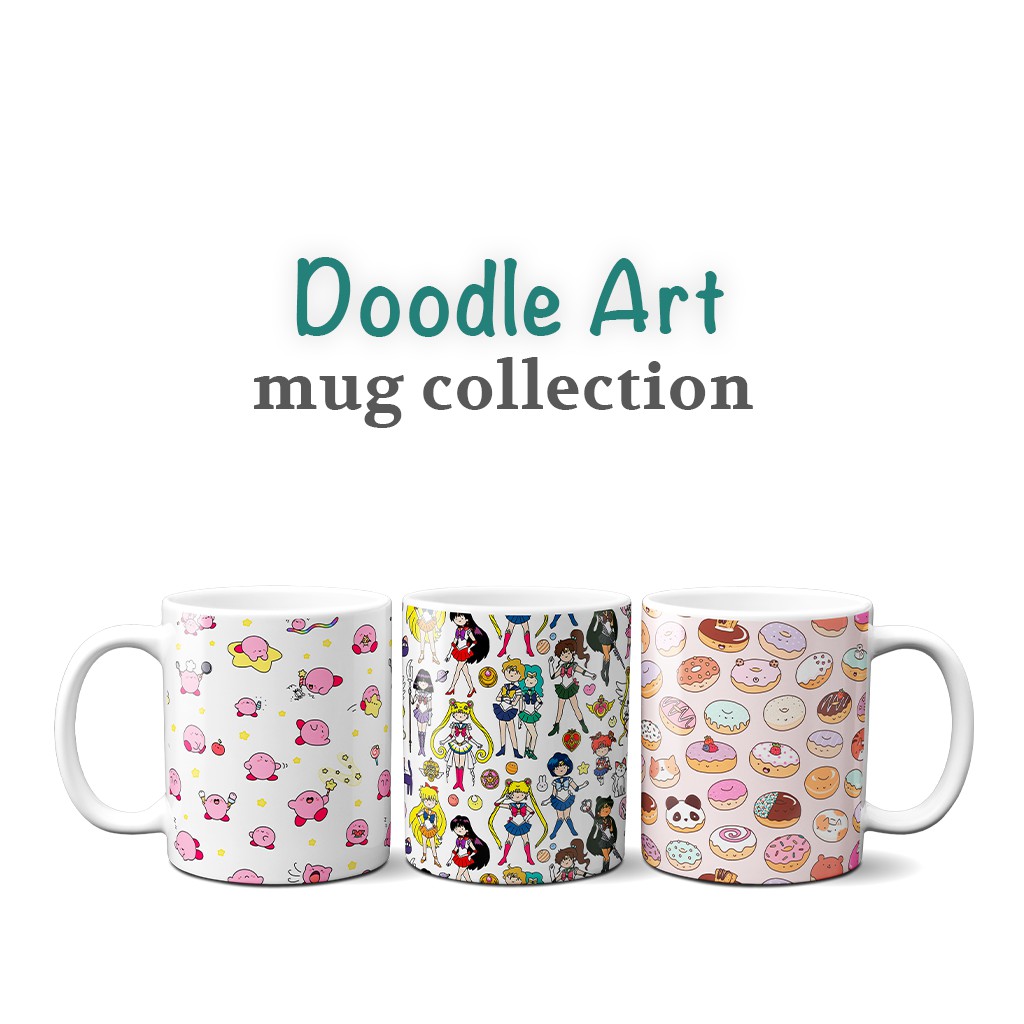 PRNT Doodle Design Mug Collection 11oz Ceramic Mug Shopee Philippines