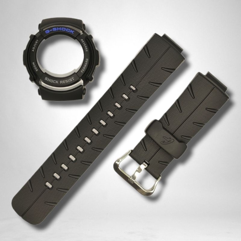 Cinturino Due Pezzi G-Shock Nero Cinturino Originale Casio Per Orologi G-Shock G-300, G-301B, G-350, G-306X - Nero, In Resina, Due Pezzi Casio Cinturino - Foto 7