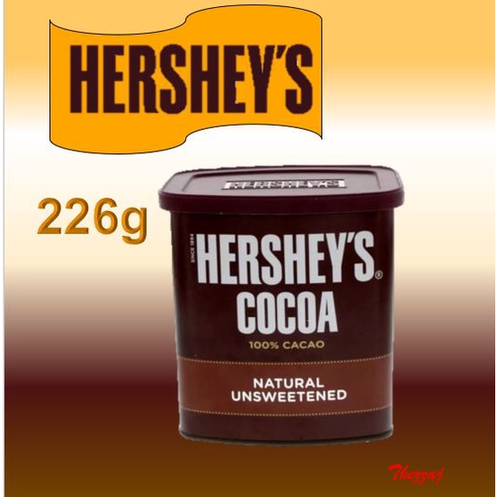 Hershey's Cocoa Powder 100 Cacao 226g (Natural Unsweetened) Shopee