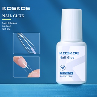 KOSKOE Fast Dry Nail Glue False Nail Tips Nail Adhesive Glue 8ml