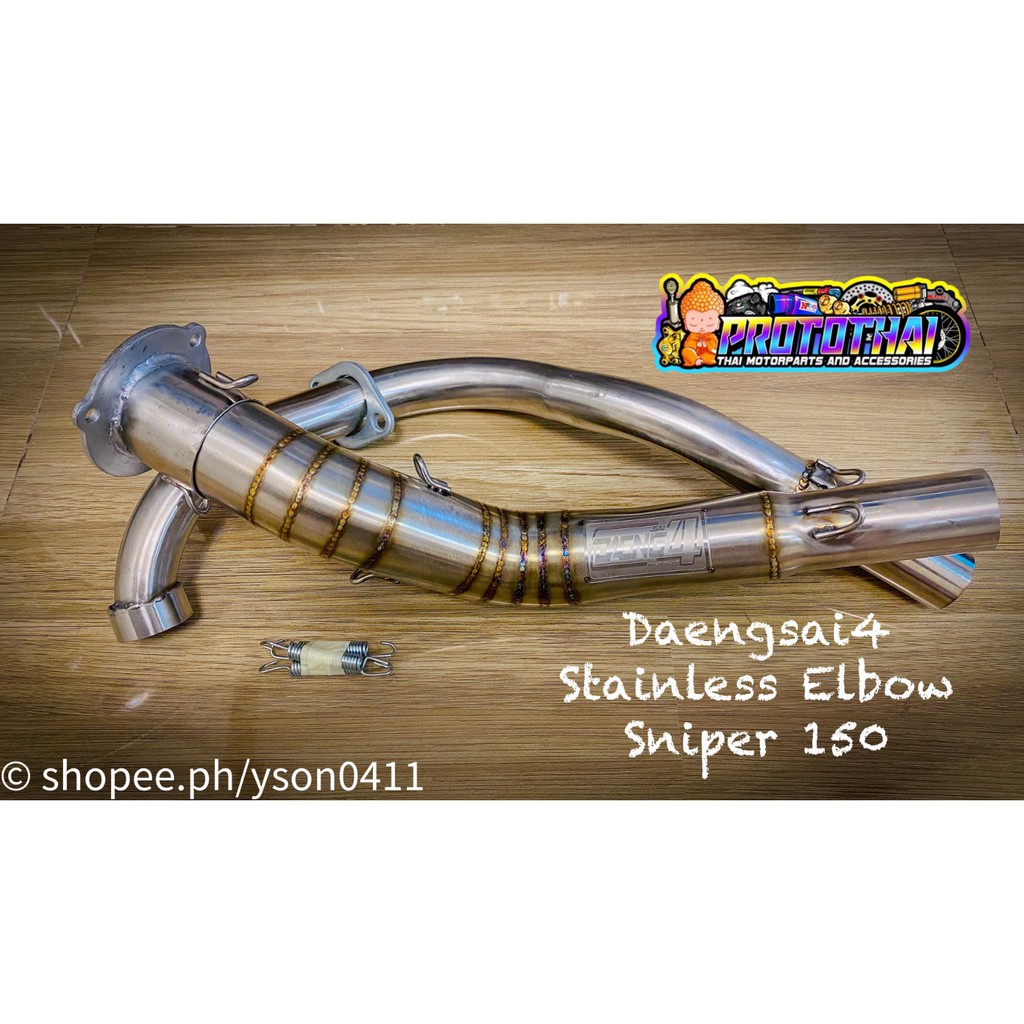 Stainless Big Elbow Sniper 150 ( New Logo ) | Shopee Philippines