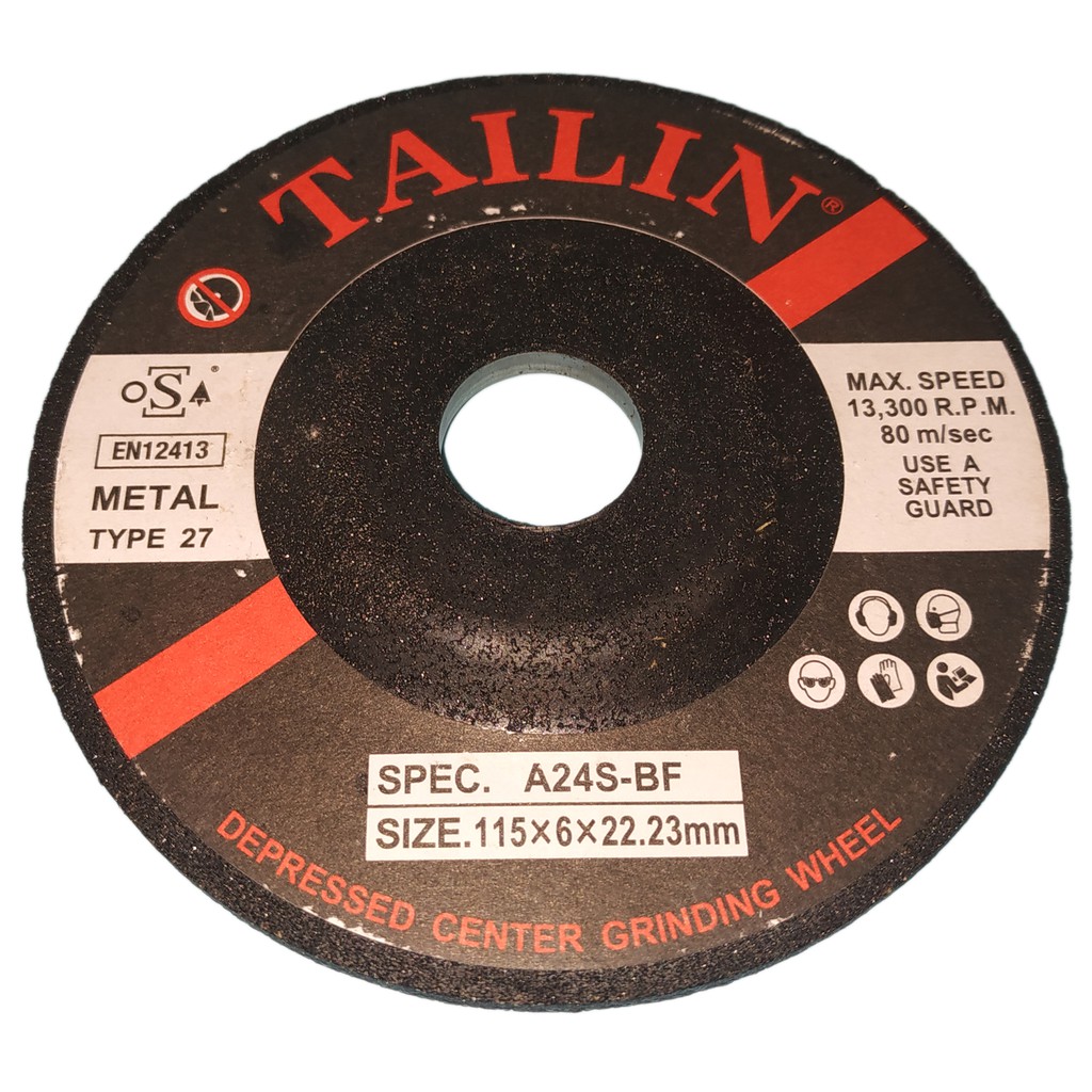 ORIGINAL TAILIN GRINDING DISC 41/2" ( 115MM X 6.0MM X 22.23MM ) FOR