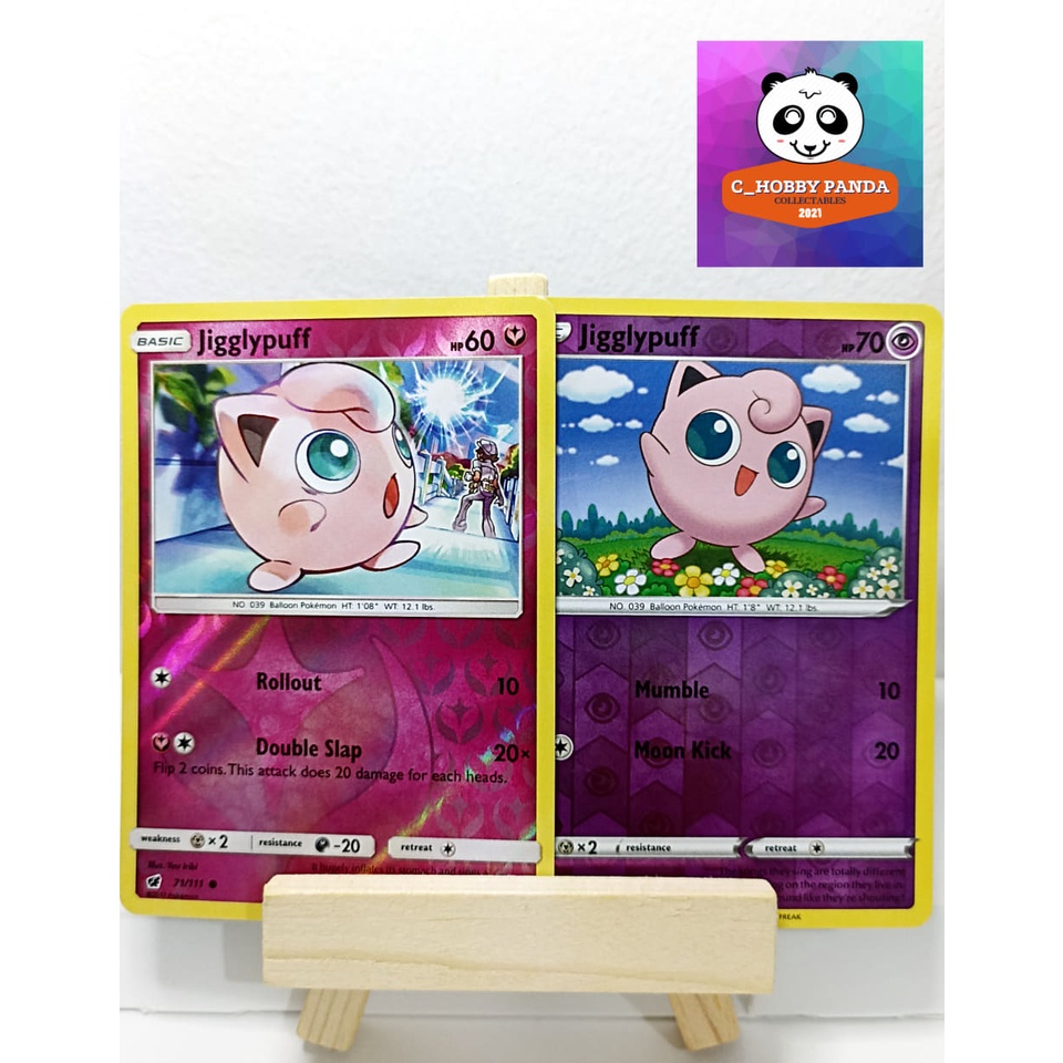 (2 cards) Jigglypuff Set (Reverse holo cards) Shopee Philippines