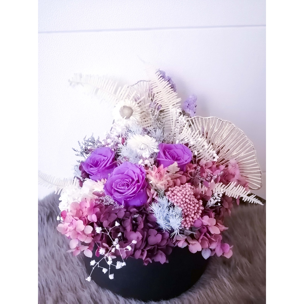 HAT BOX BOUQUET_DRIED FLOWERS Shopee Philippines