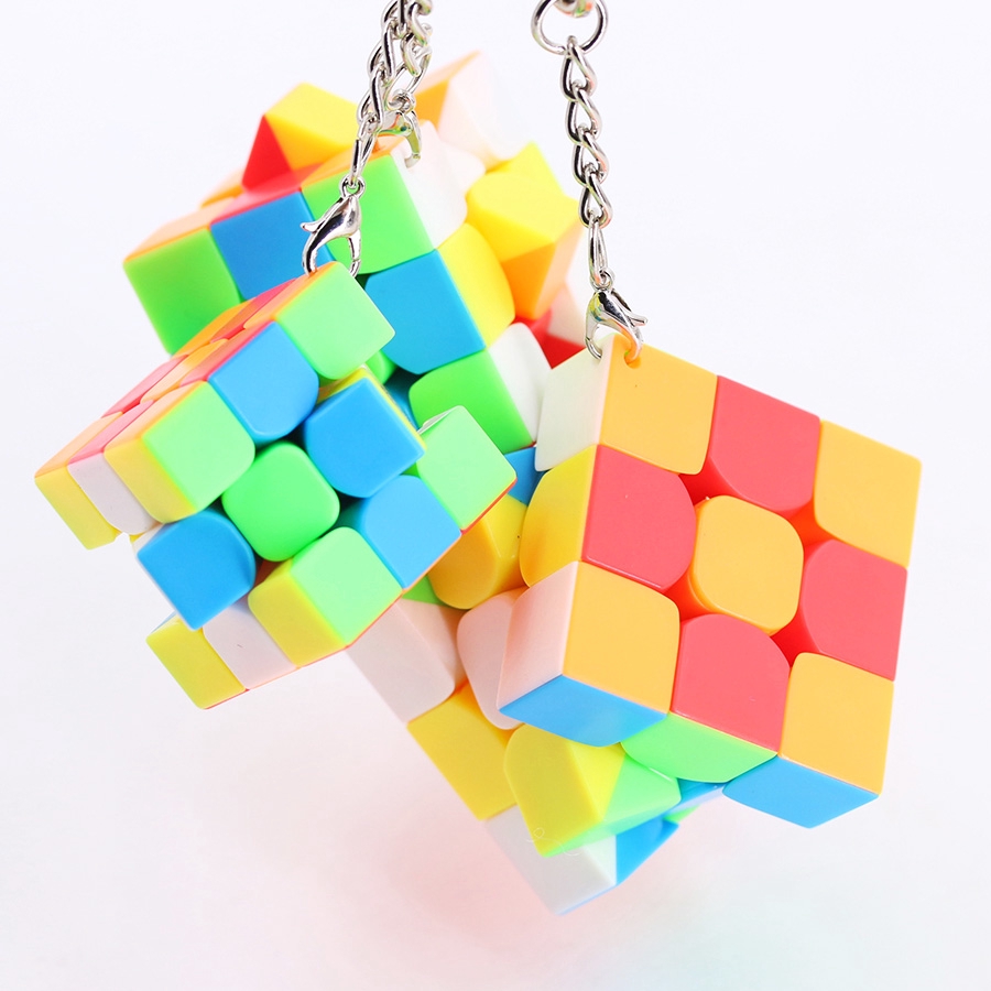 Moyu Cube 3x3x3 KeyChain Mini Cube Speed Puzzle 30 35 40mm Key Chain 3x3 Cube 3.0cm Shopee