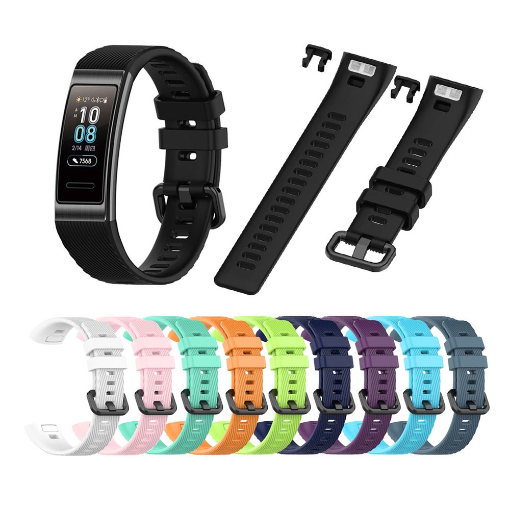 19mm Replacement Silicone Watch Strap For Huawei Band 3/Band Pro