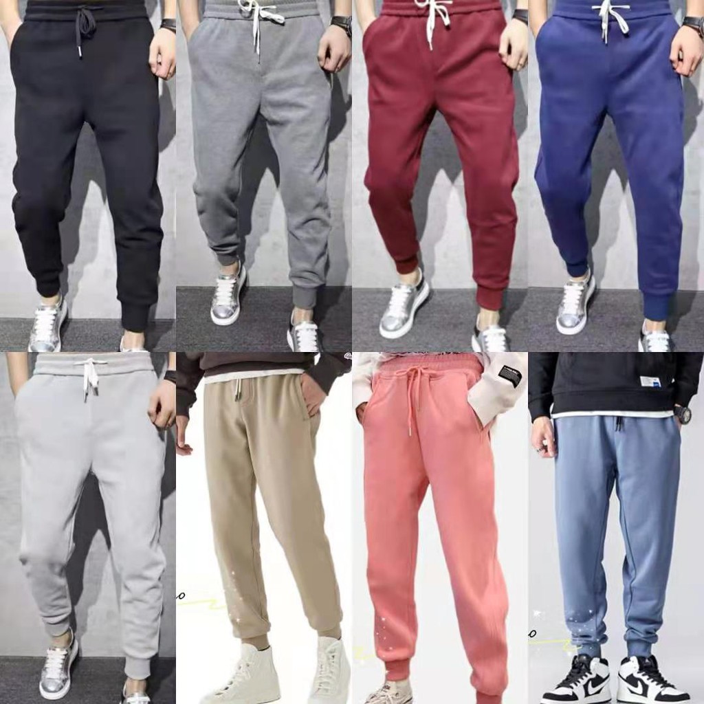 Jogging pants with on sale zippers