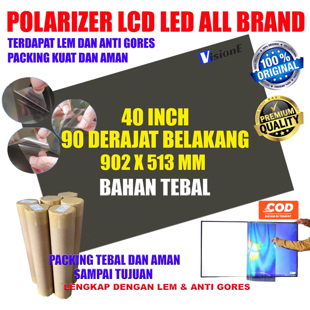 POLARIZER LCD LED 40 INCH 90 DEGREE INSIDE POLARIS LCD 40INC 40 ...