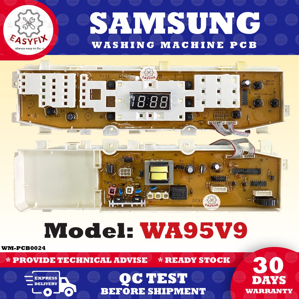 WA95V9 SAMSUNG WASHING MACHINE PCB BOARD ( CONTROL BOARD / PCB BOARD