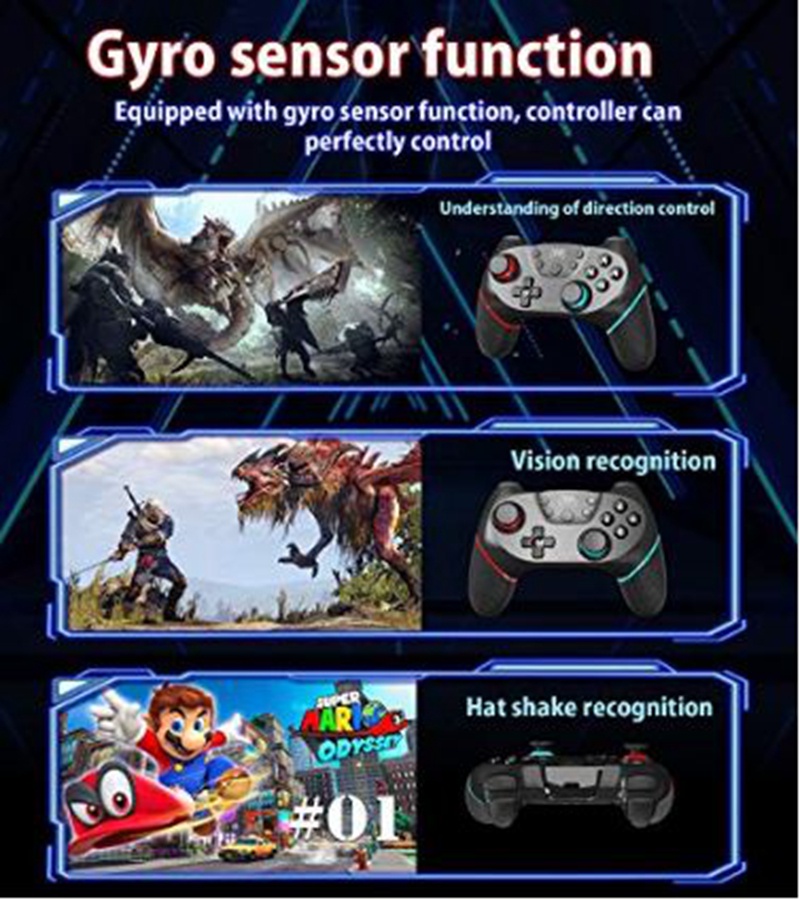 Sw001 Bluetooth Gamepad Wireless Game Controller for Pc And Nintendo ...