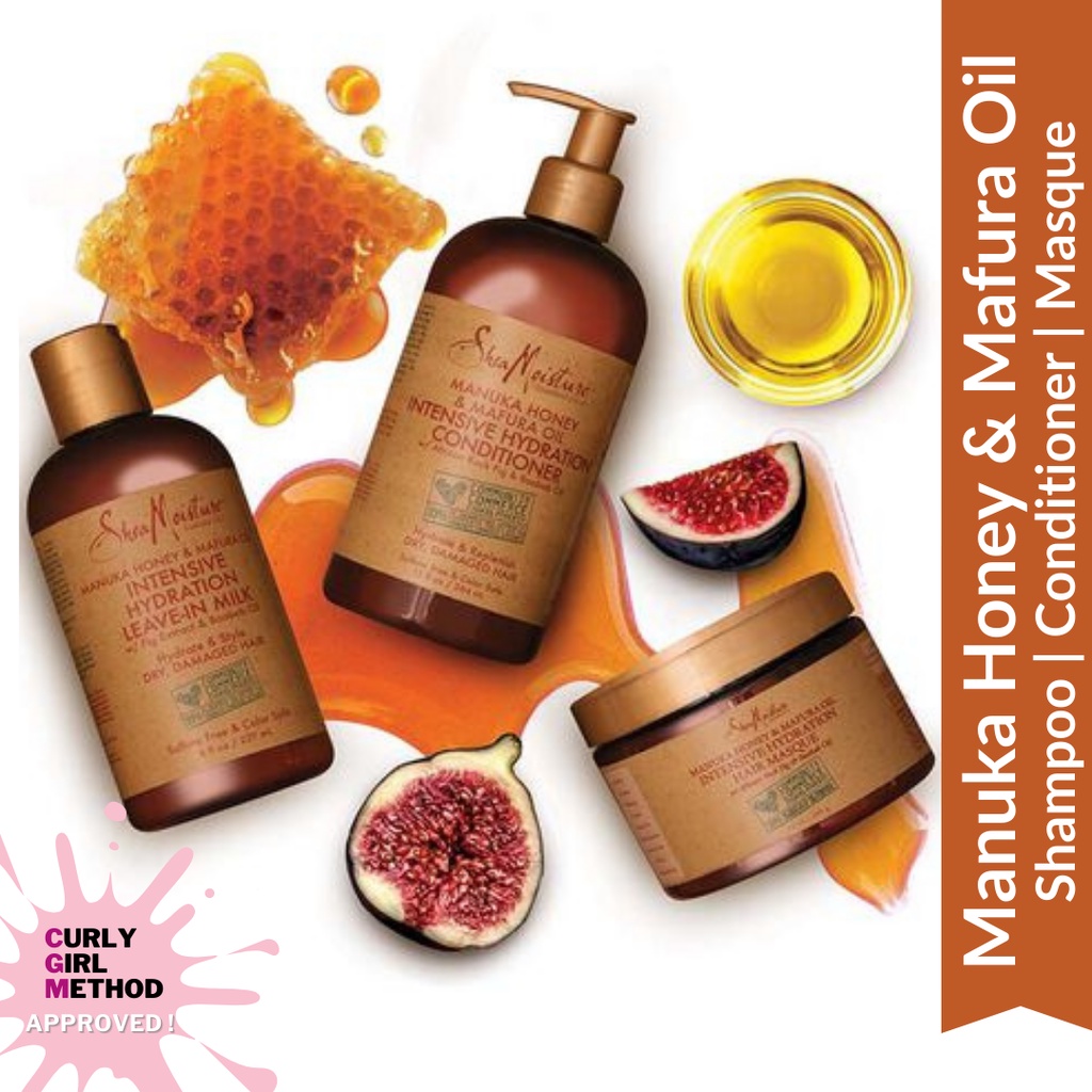 Shea Moisture Manuka Honey & Mafura Oil Intensive Hydration Shampoo Treatment Hair Mask