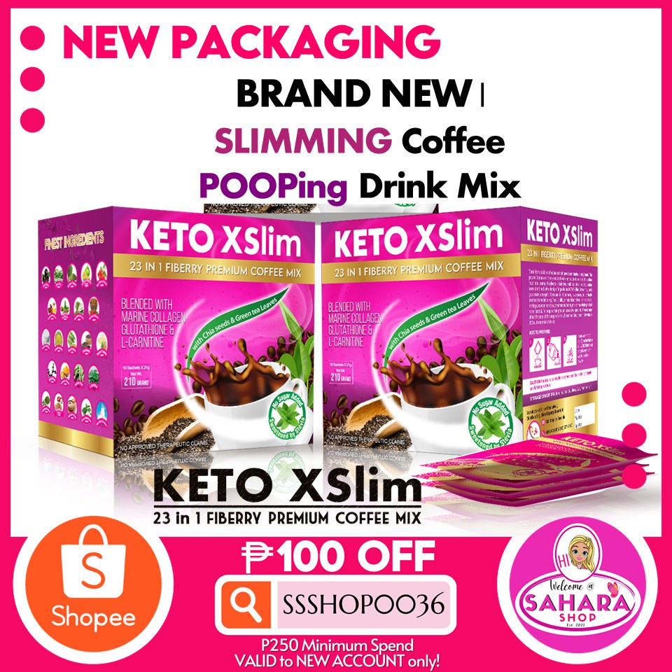Groceries KETO XSlim COFFEE (Slimming Coffee Mix) Shopee Philippines